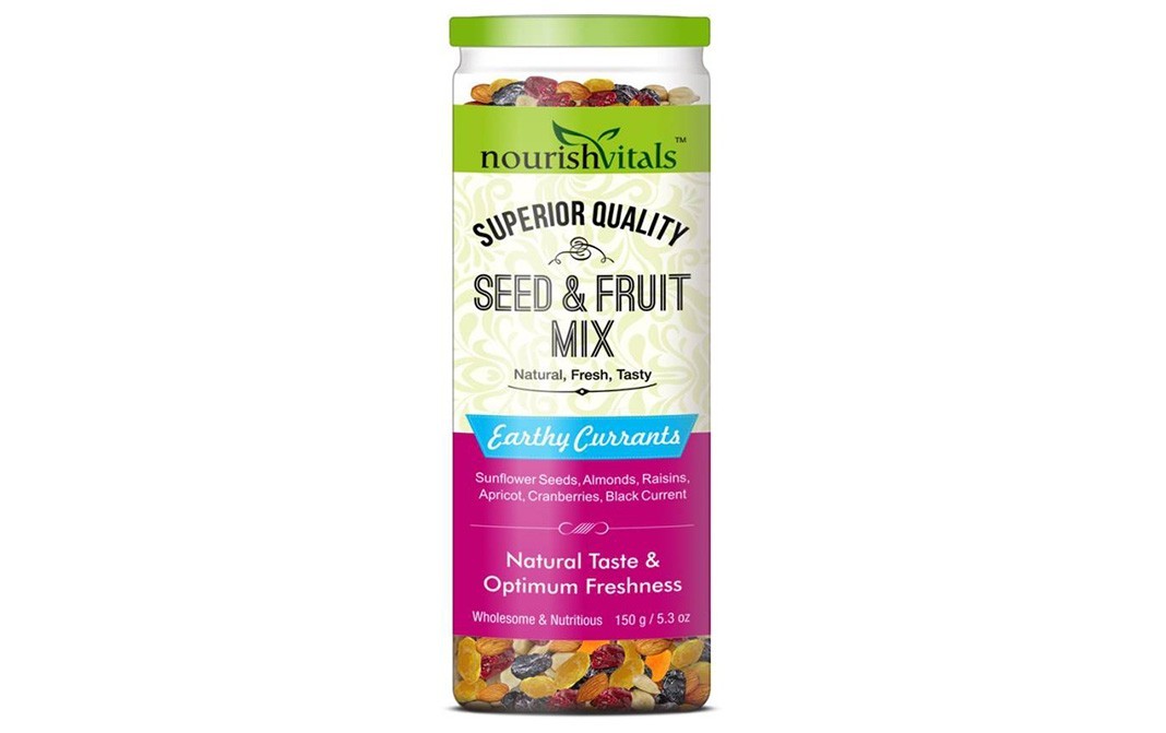 NourishVitals Seed & Fruit Mix Earthy Currants   Jar  150 grams